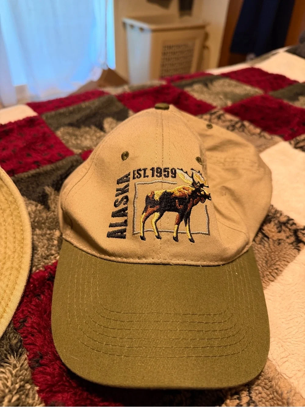 Bahamas Embroidered Khaki Bucket Hat - Travel Outdoor Sun Hat and Alaska Hat